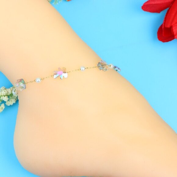 Elegant Handmade Anklet – Perfect for Women & Girls | Ideal Gift Option, DYC1514 - Picture 5 of 8